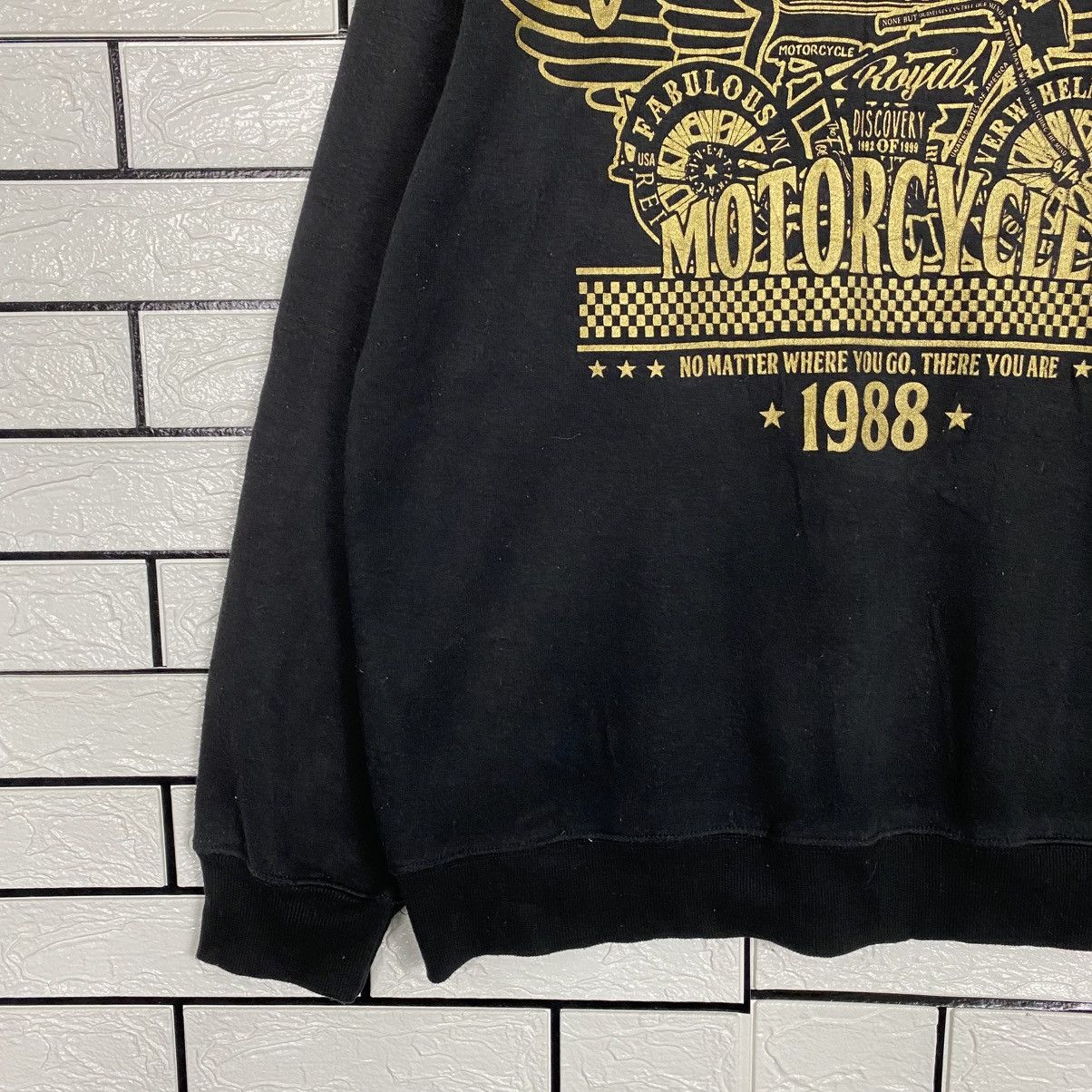 Japanese Brand 📌Punk Biker Style Sweatshirt Over Whelming Motorcycle Size US L / EU 52-54 / 3 - 5 Thumbnail