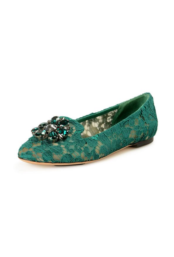 Dolce & Gabbana o1y0925 Loafers in Emerald Green Size US 6.5 / IT 36.5 - 4 Thumbnail