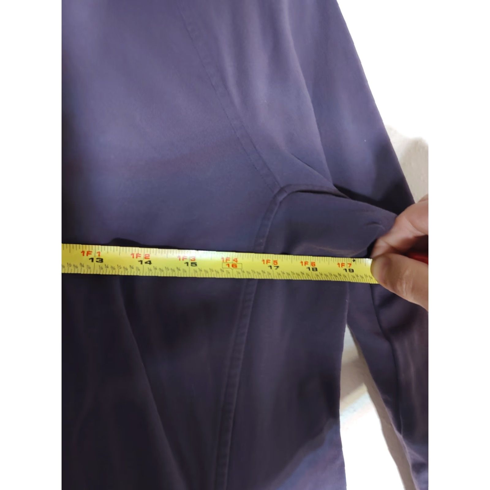 Duluth Trading Company Duluth Trading Co. Womens Tunic Hoodie 1/4 Zip Long Sleeve Purple Blue Knit Cotton Polyester Hooded Regular M Adult Womens Size M / US 6-8 / IT 42-44 - 5 Thumbnail