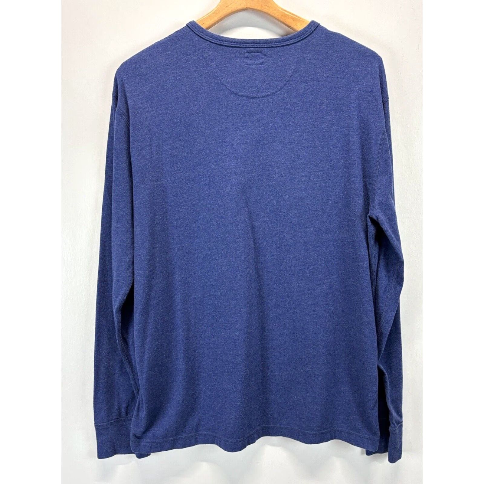 J.Crew J. Crew Long Sleeve Henley Shirt Blue Adult XL Cotton Blend Mens Size US XL / EU 56 / 4 - 2 Thumbnail