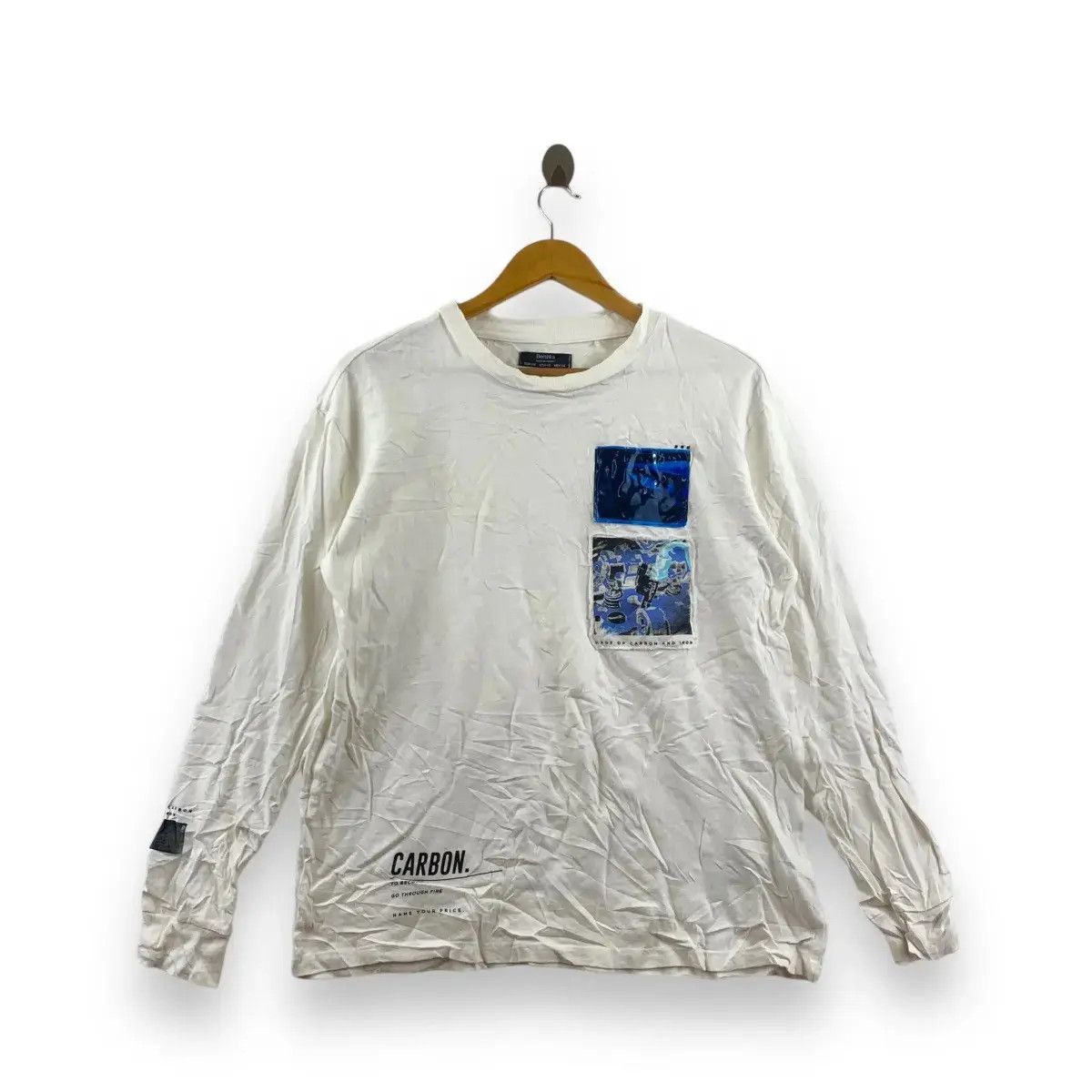 Bershka BERSHKA Made Of Iron And Carbon Name Your Price Tee Shirt Size XS / US 0-2 / IT 36-38 - 1 Thumbnail