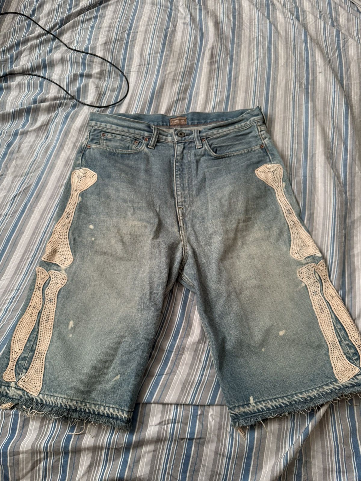Kapital × Kapital Kountry Kapital 14oz Black Denim 5p Short Pants 