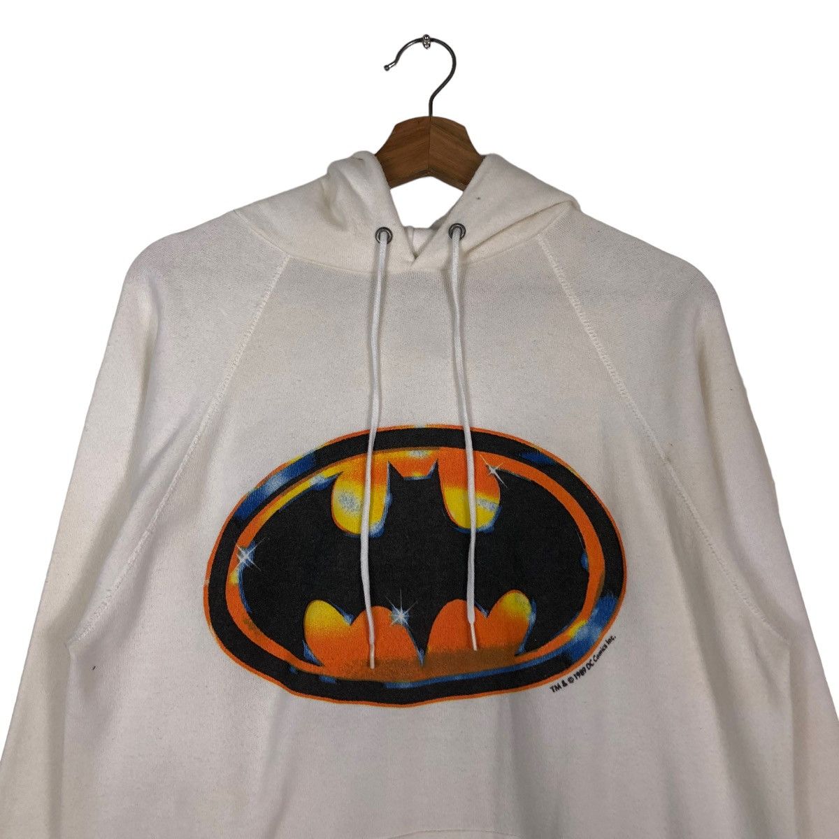 Vintage 🔥VINTAGE 1989 BATMAN HOODIE BIG LOGO DC COMIC USA Size US L / EU 52-54 / 3 - 3 Thumbnail