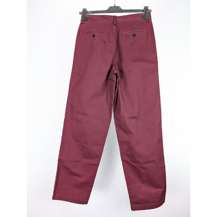o1rshd1 Twill Double Pleat Pant in Wine