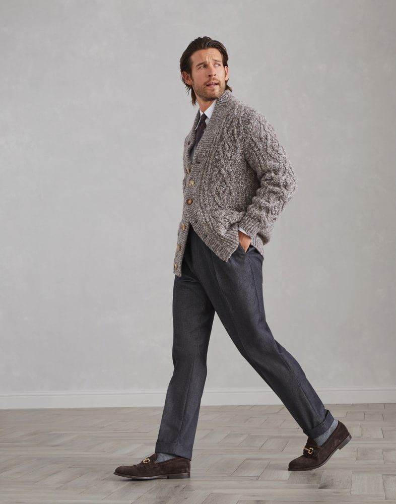 Brunello Cucinelli o1w1db10825 Cardigan in Brown Size US S / EU 44-46 / 1 - 5 Thumbnail