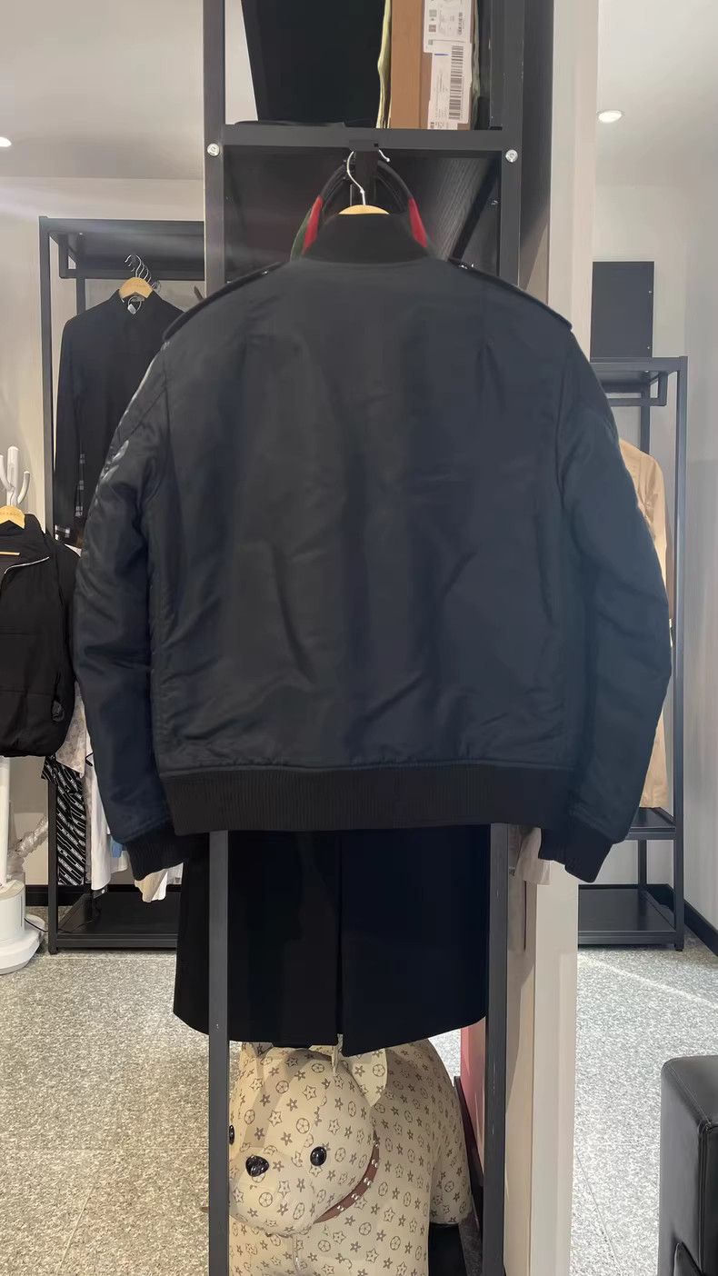 Yves Saint Laurent Saint Laurent Black Flight Bomber Jacket Size 50 Size US M / EU 48-50 / 2 - 2 Thumbnail