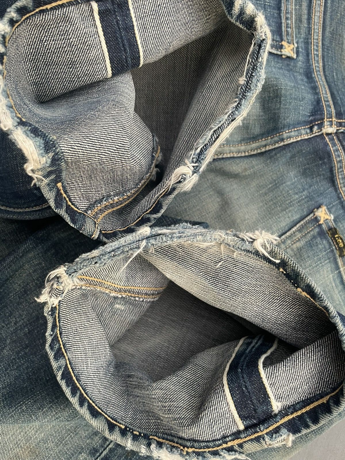 Lee × Vintage Vintage Lee Selvedge Denim Size US 32 / EU 48 - 18 Thumbnail
