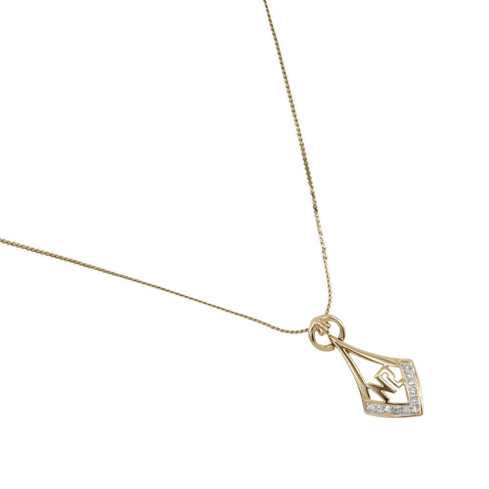 Other Other Nina Ricci NR Logo Necklace Metal Necklace Size ONE SIZE - 1 Thumbnail