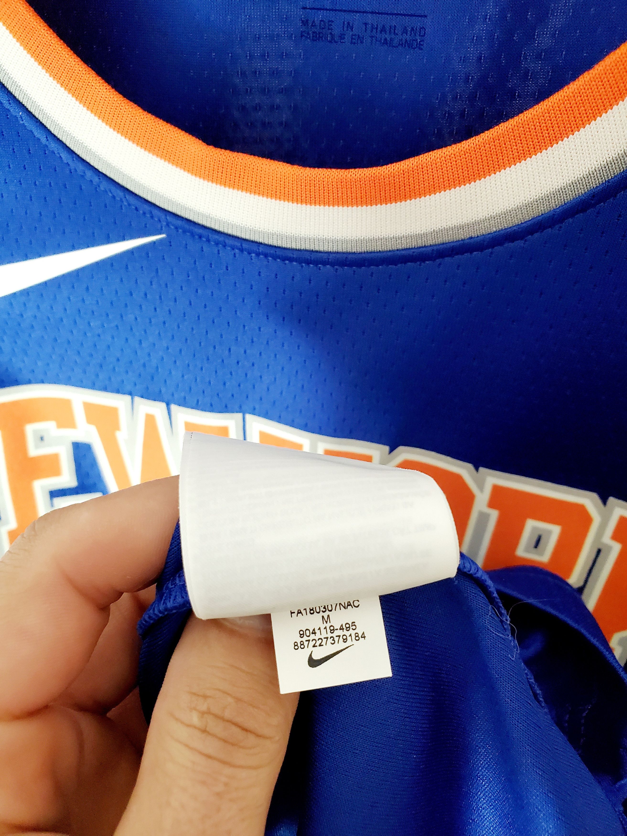 NBA × Nike NIKE NBA New York Knicks Jersey size M perfect condition Size US M / EU 48-50 / 2 - 4 Thumbnail