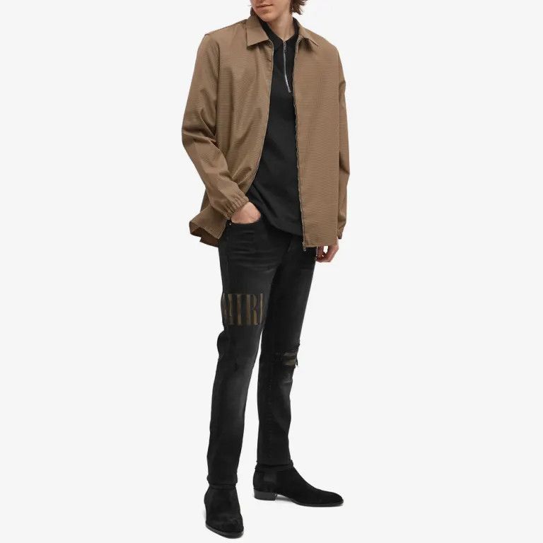 Amiri o1gr1nt0924 Core Applique Jeans in Black Size US 32 / EU 48 - 4 Thumbnail
