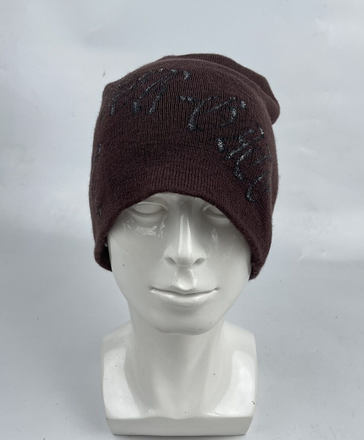 Japanese Brand punk style big cross logo beanie hat snow cap tc26 Size ONE SIZE - 2 Thumbnail