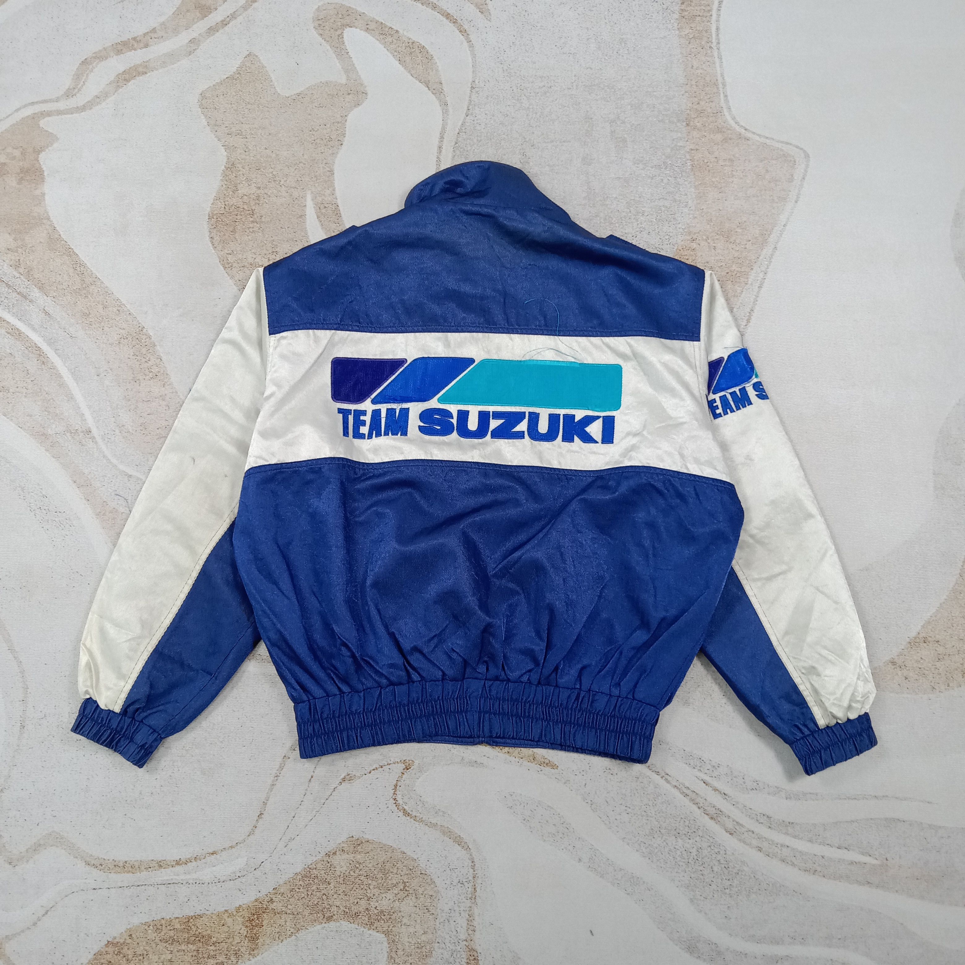Japanese Brand Vintage 90's Team Suzuki Racing Reversible Jacket C269N10 Size US L / EU 52-54 / 3 - 3 Thumbnail