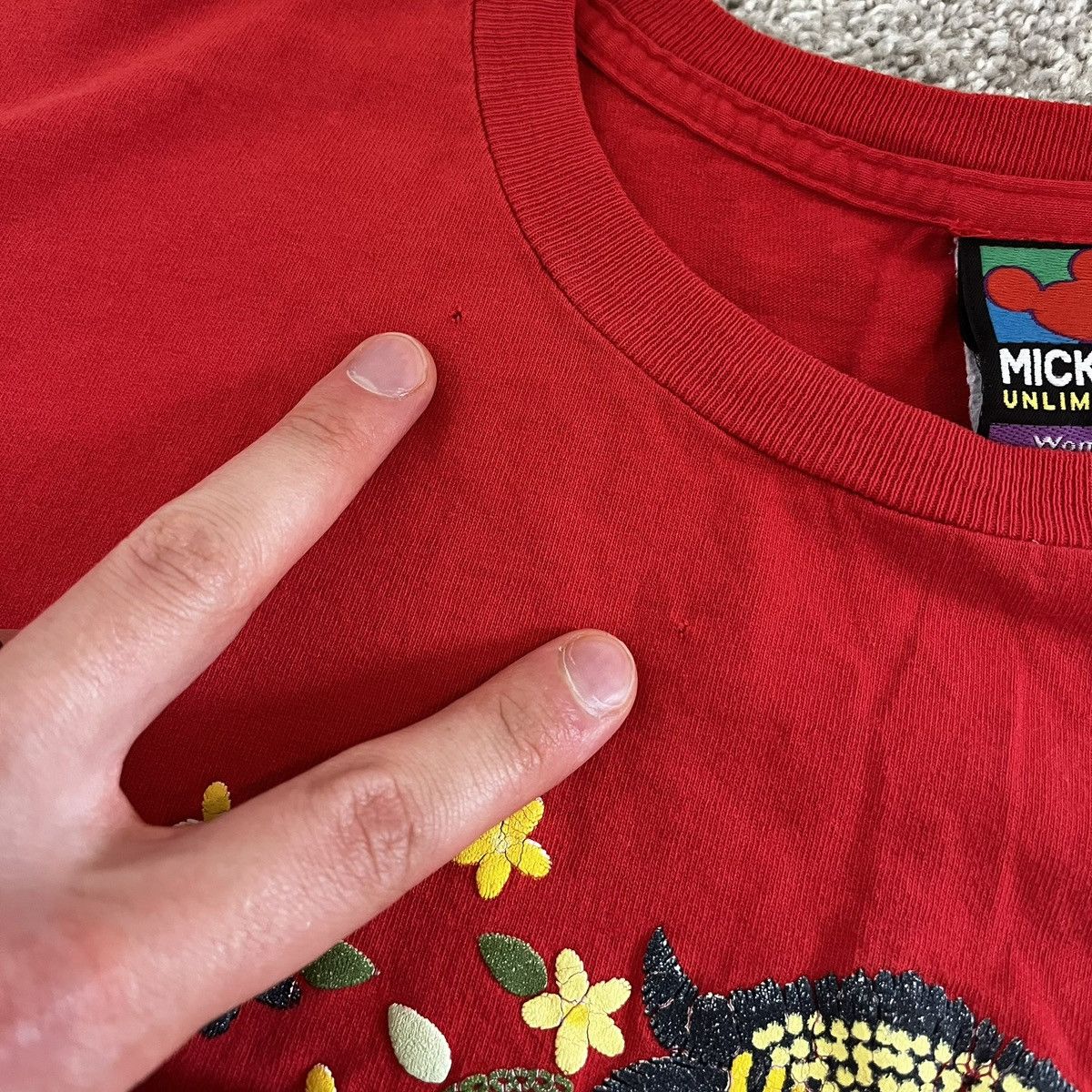 Disney Vintage 90’s Mickey & Minnie Mouse Front & Back Graphic Tee Size XL / US 12-14 / IT 48-50 - 8 Thumbnail