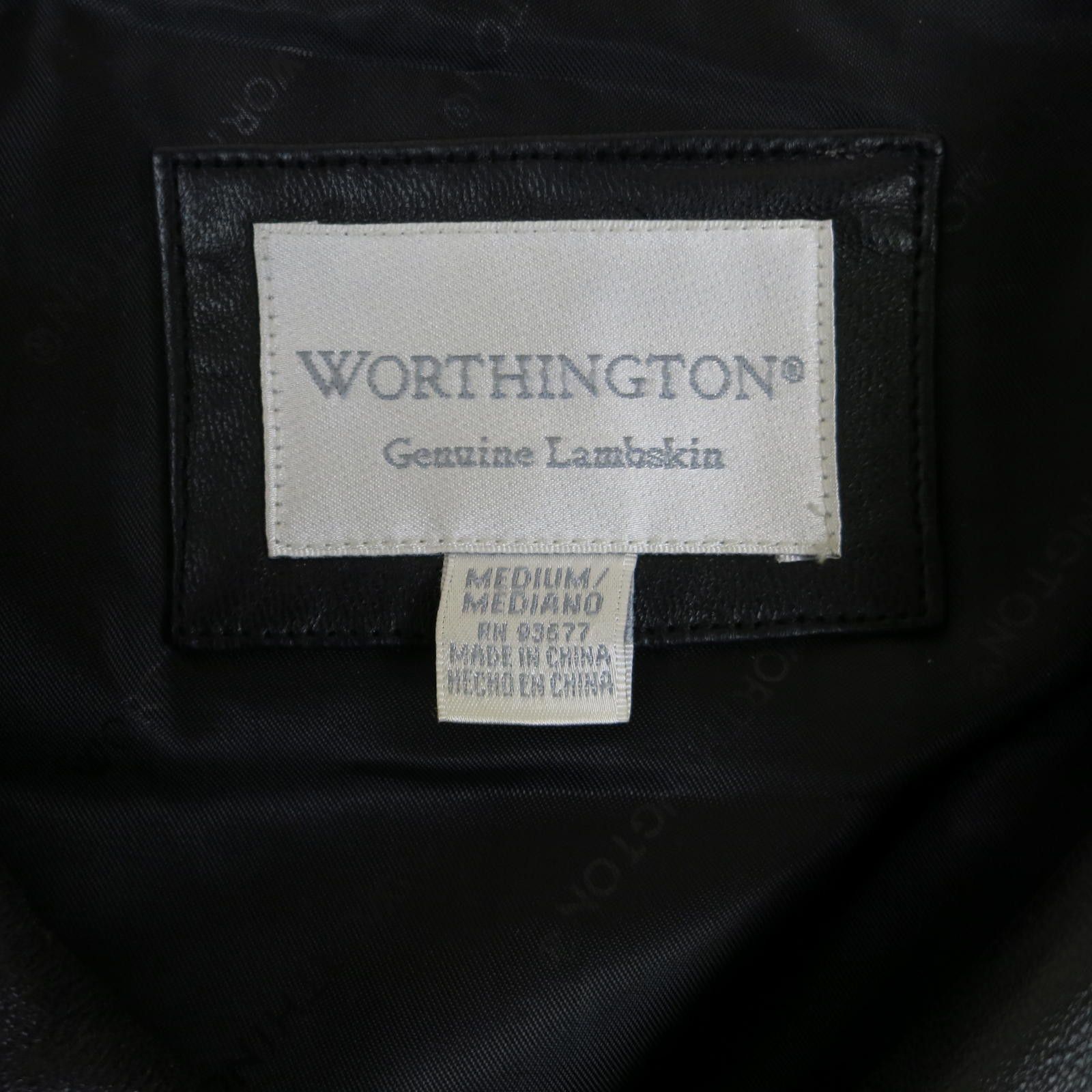 Worthington Worthington Genuine Lambskin Black Jacket Women's Medium Size M / US 6-8 / IT 42-44 - 2 Thumbnail