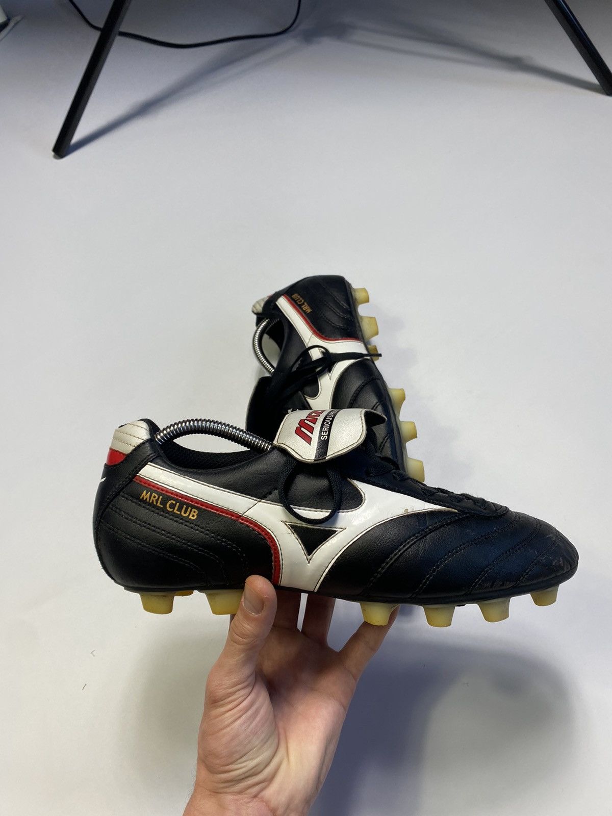Mizuno Vintage Mizuno MRL club leather cleats football shoes Size US 8.5 / EU 41-42 - 4 Thumbnail