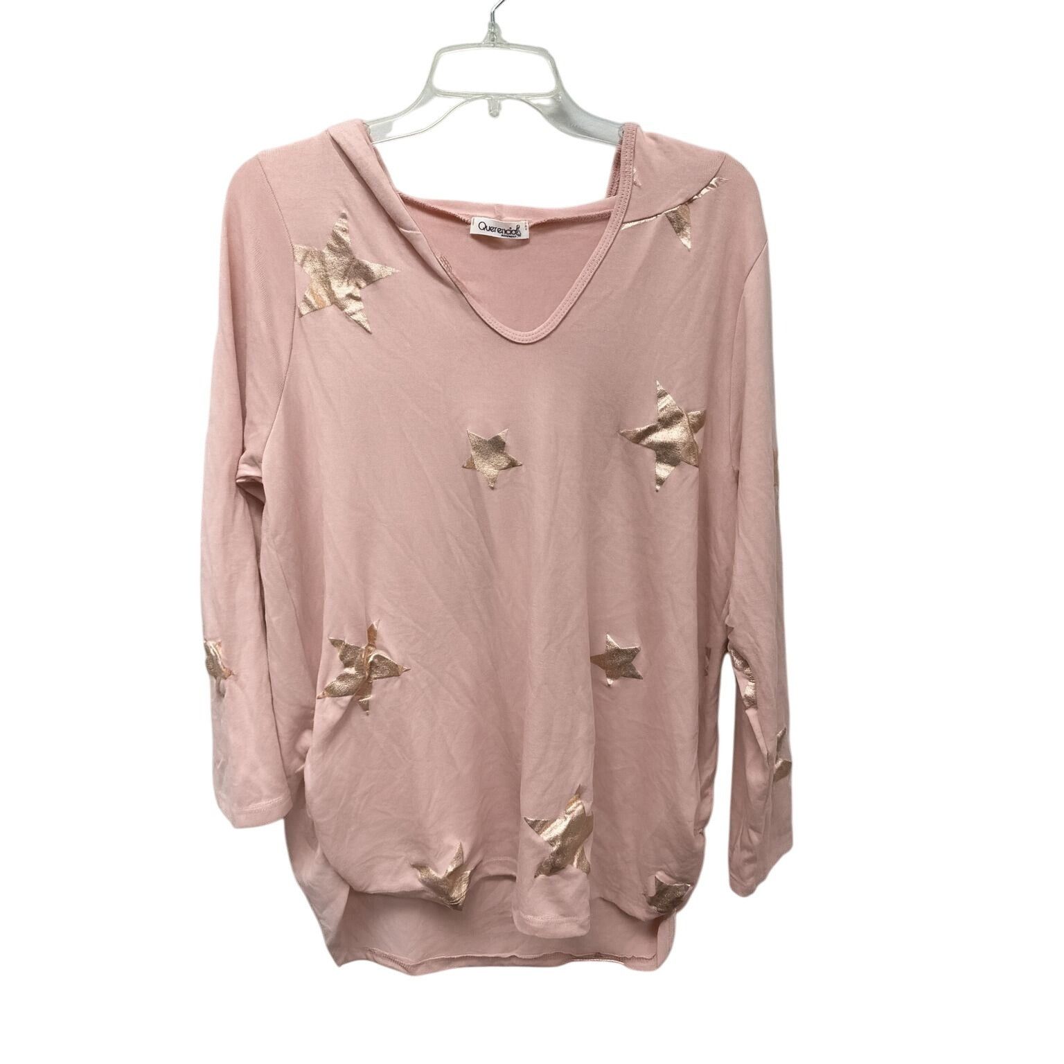 Other Maternity Star Print Hoodie Top Pink Metallic Accents Medium Size M / US 6-8 / IT 42-44 - 4 Thumbnail