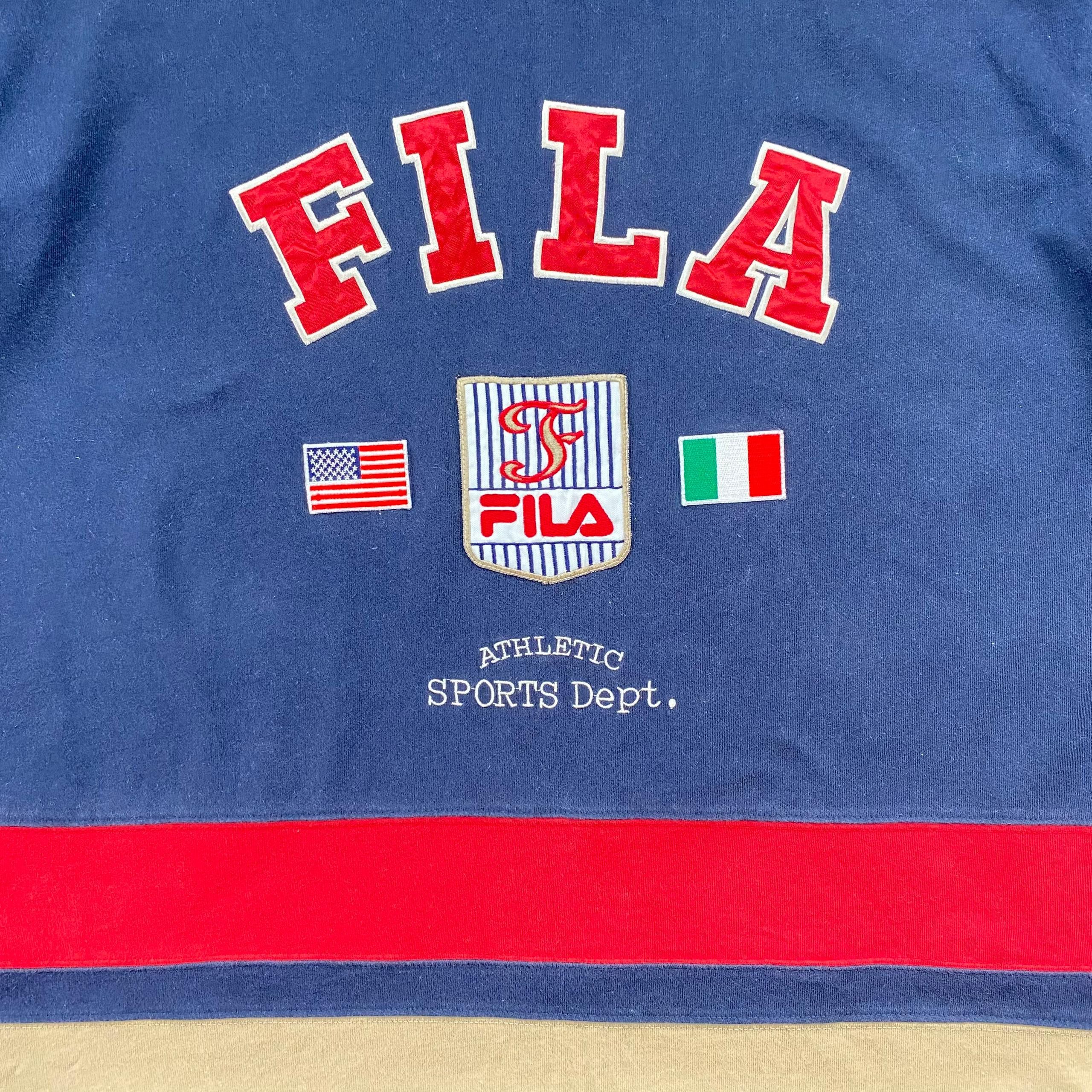 Fila Vintage Fila Athletic Sports Dept Long Sleeve Shirt Size US M / EU 48-50 / 2 - 6 Thumbnail