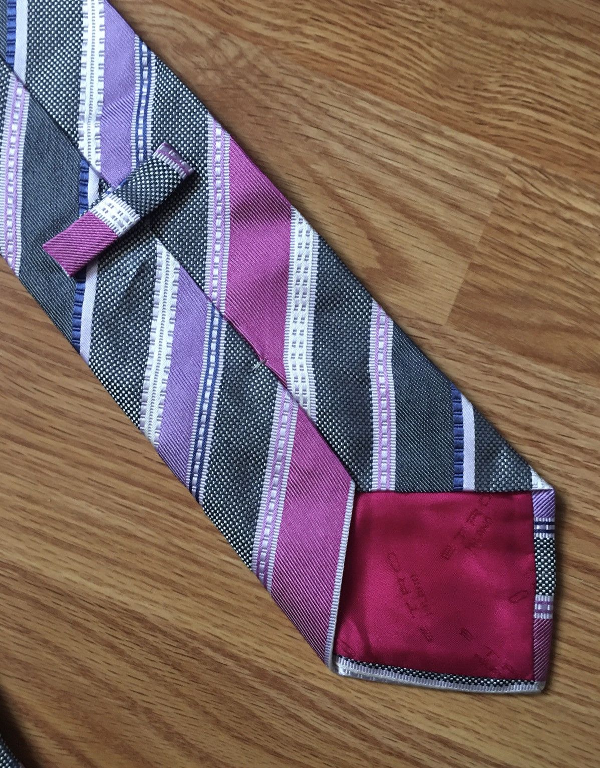 Etro ETRO Milano Stripped Italy Silk Mens Tie Size ONE SIZE - 3 Thumbnail