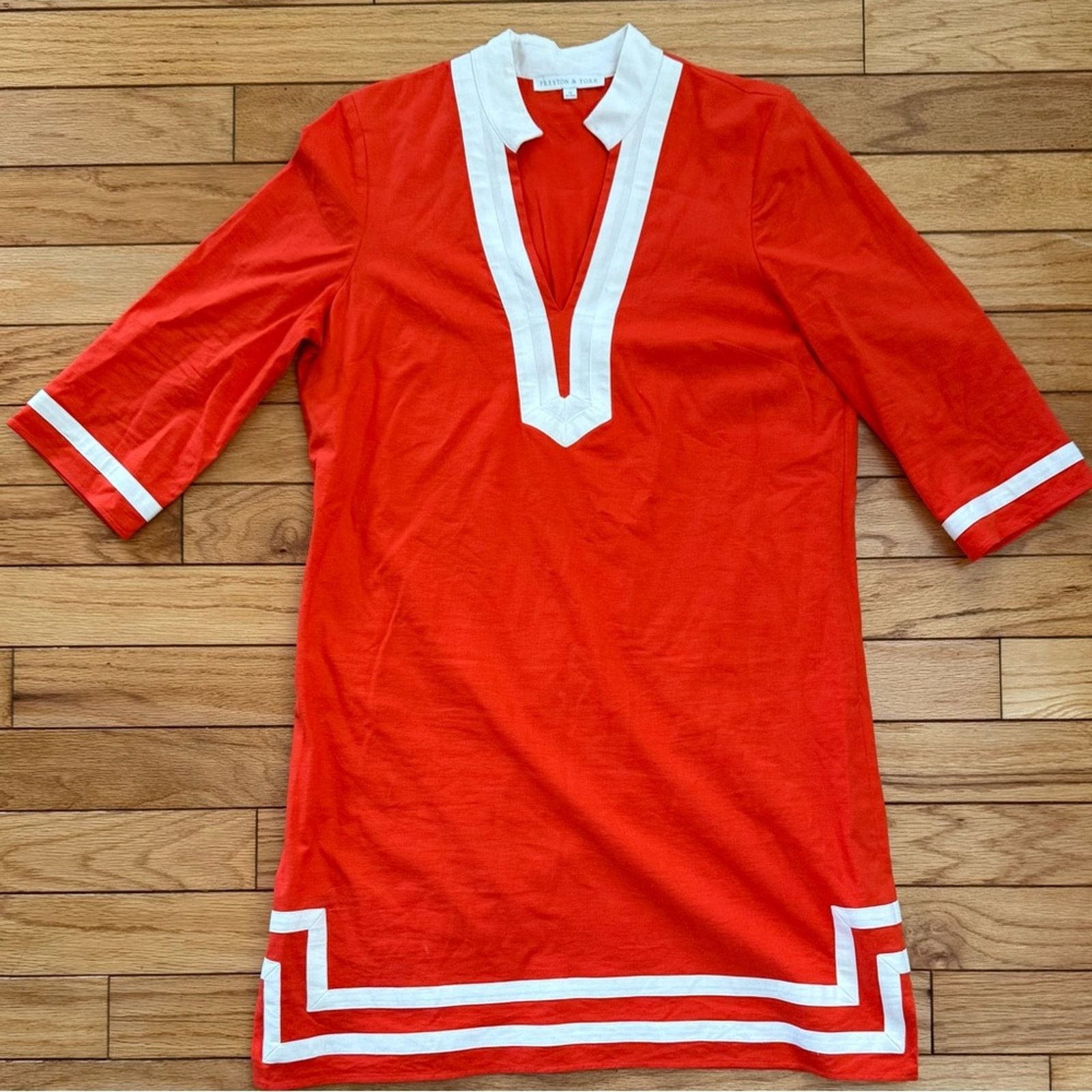 Preston & York Preston & York Size 12 Linen Blend 3/4 Sleeve Shift Dress Size XL / US 12-14 / IT 48-50 - 1 Thumbnail