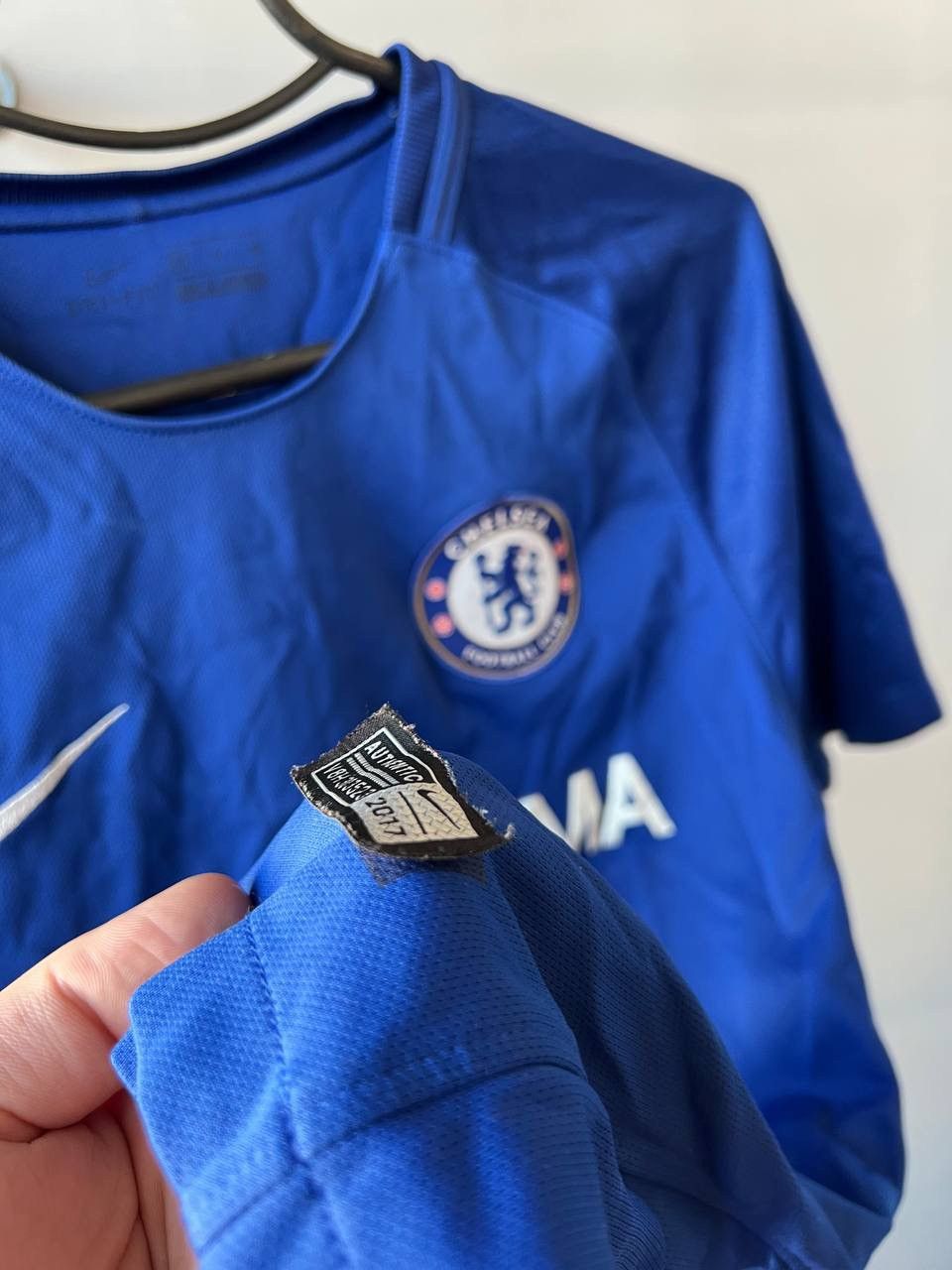 Nike 2017/18 CHELSEA FC #9 MORATA HOME SOCCER FOOTBALL JERSEY S Size US S / EU 44-46 / 1 - 11 Thumbnail