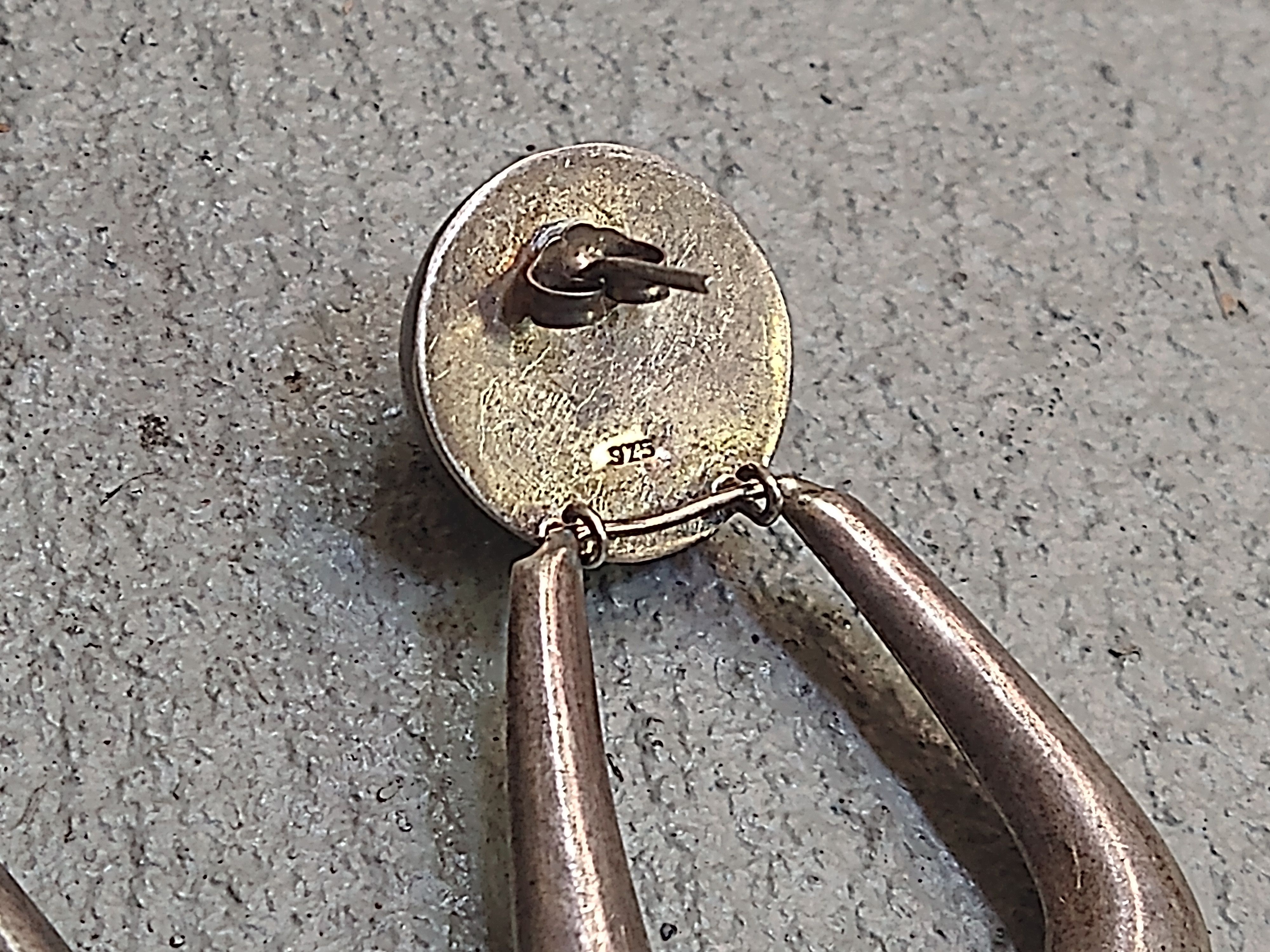 Jewelry Vintage Sterling Silver Earrings Mid Century Modern Mexico Size ONE SIZE - 7 Thumbnail