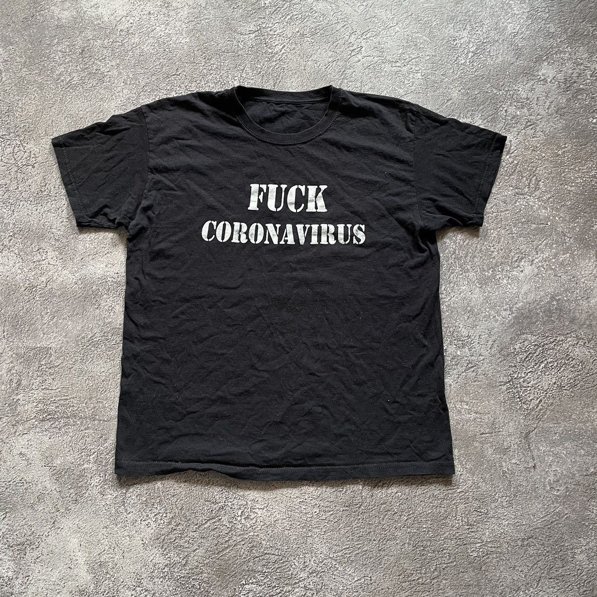 Vintage Vintage Y2K ADULT “ FUCK CORONAVIRUS SLOGAN “ FUNNY BuyTee Size US M / EU 48-50 / 2 - 2 Thumbnail