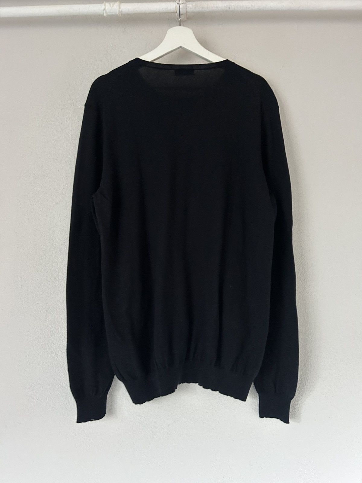 Prada Prada Black Cotton-Cashmere Sweater Size US XL / EU 56 / 4 - 8 Thumbnail
