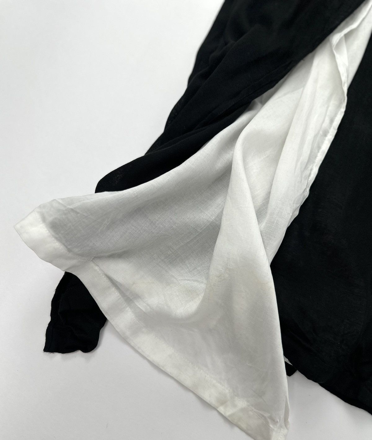 Yohji Yamamoto Yohji Yamamoto S/S Left Side Double Layered Maxi-Skirt Size 29" - 14 Thumbnail