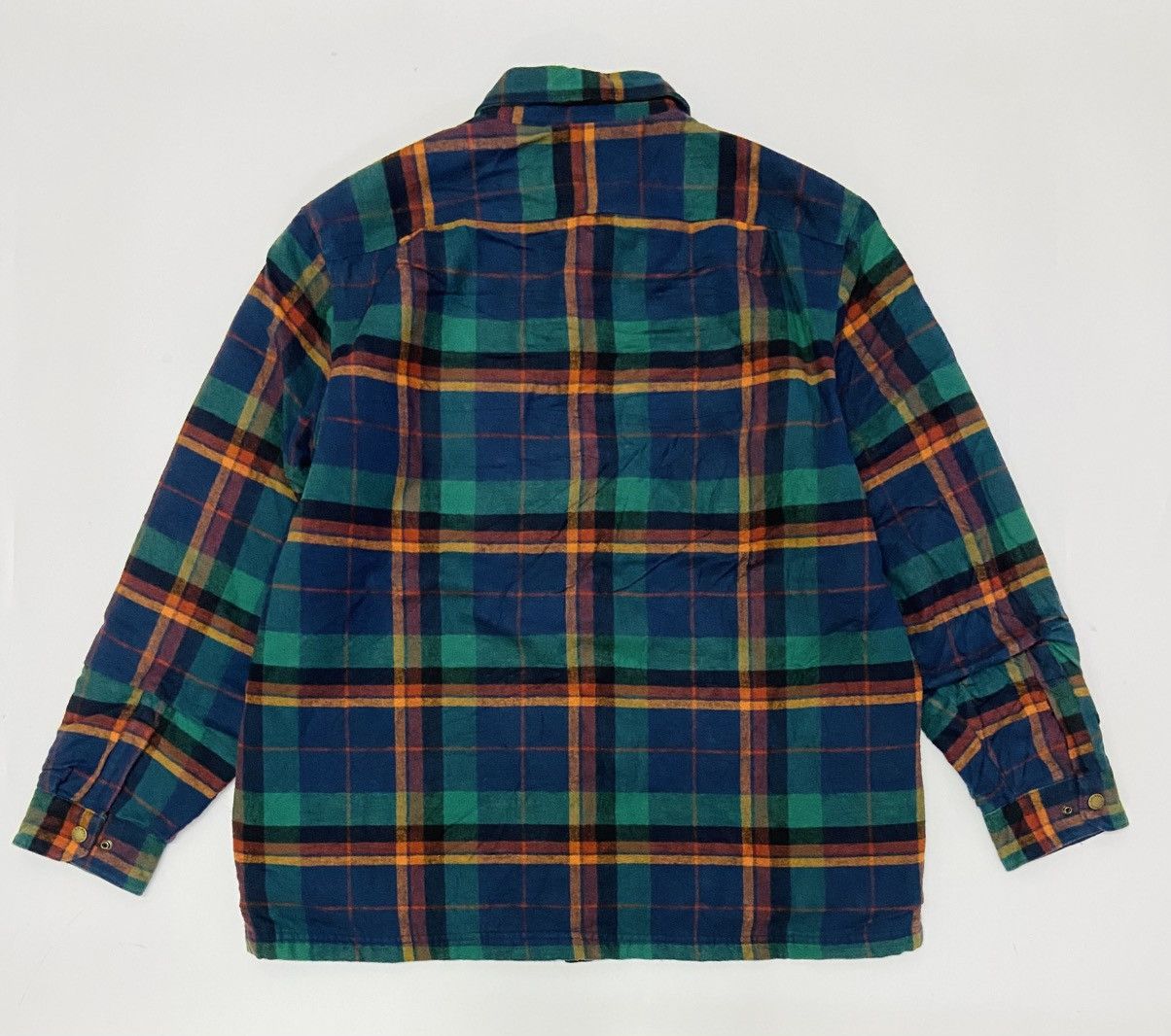 L.L. Bean VINTAGE LL BEAN QUILTED FLANNEL SHIRT JACKET Size US L / EU 52-54 / 3 - 6 Thumbnail