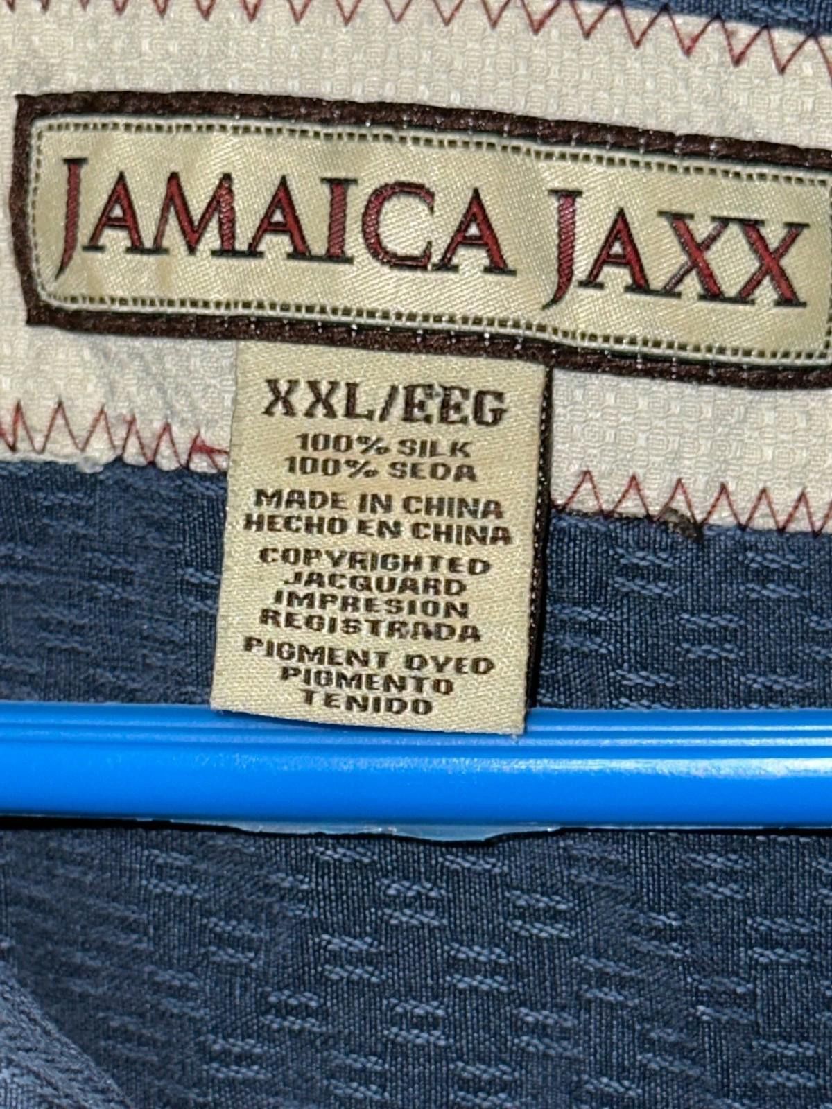 Designer 🌊 Jamaica Jaxx Silk Button-Up (XXL) Size 48R - 4 Thumbnail