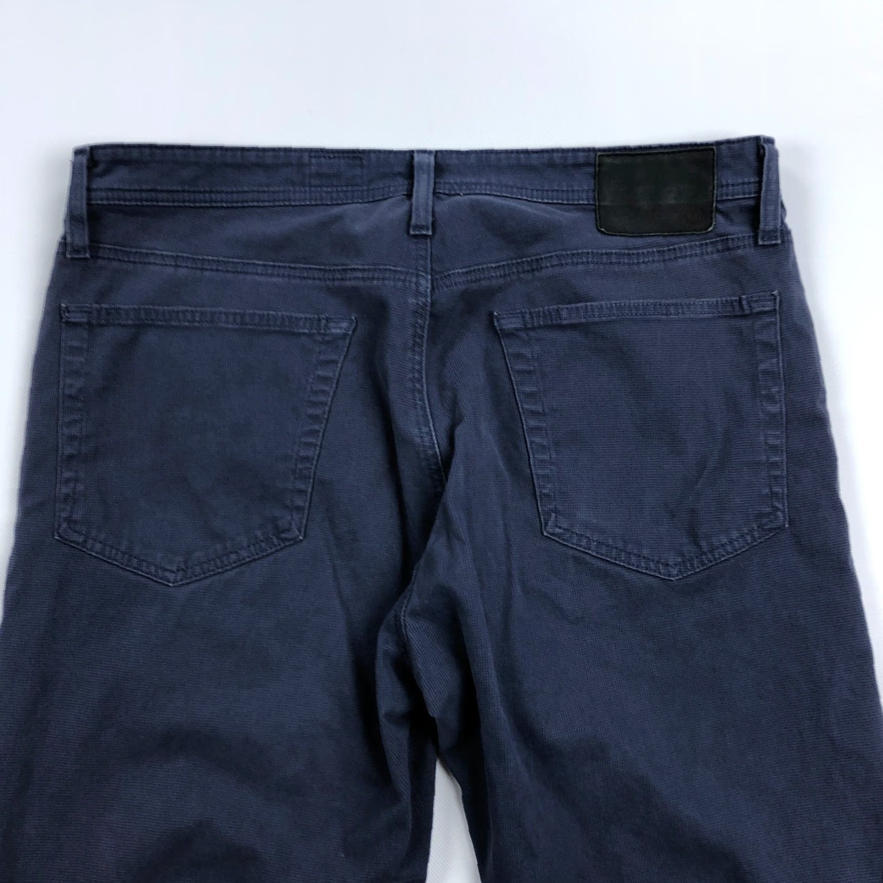 Vintage AG Adriano Goldschmied Jeans Mens 36x32 Everett Slim Straight 5-Pocket Blue Canvas Denim Pants Size US 36 / EU 52 - 4 Thumbnail