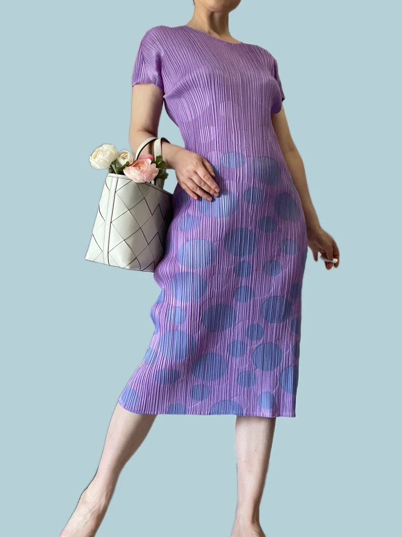 Issey Miyake Issey Miyake size:2 Purple dinosaur egg dress Size XS / US 0-2 / IT 36-38 - 1 Thumbnail