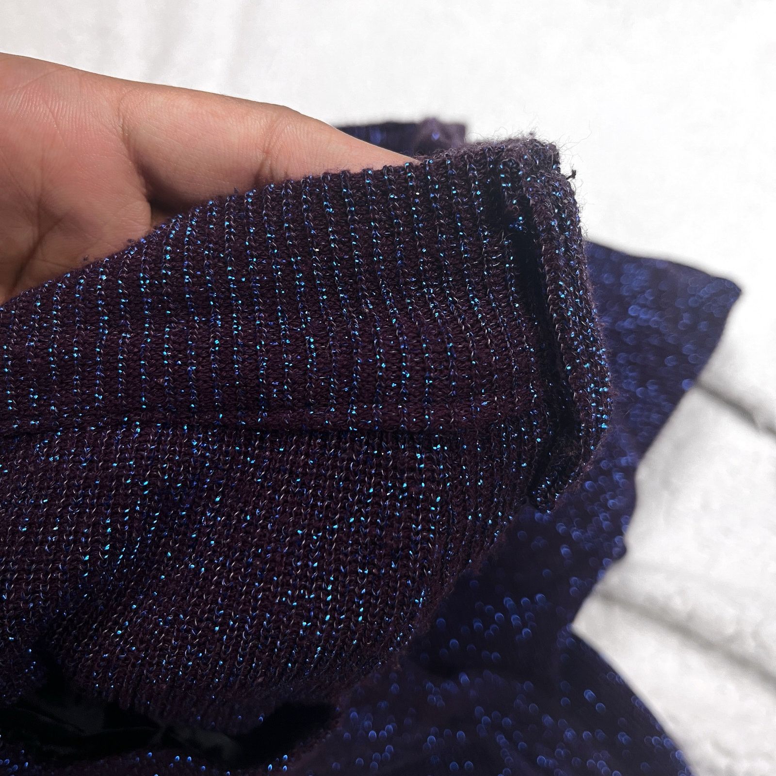 Vintage 90s Lip Service Sparkly Blue Pants Small Womens Goth