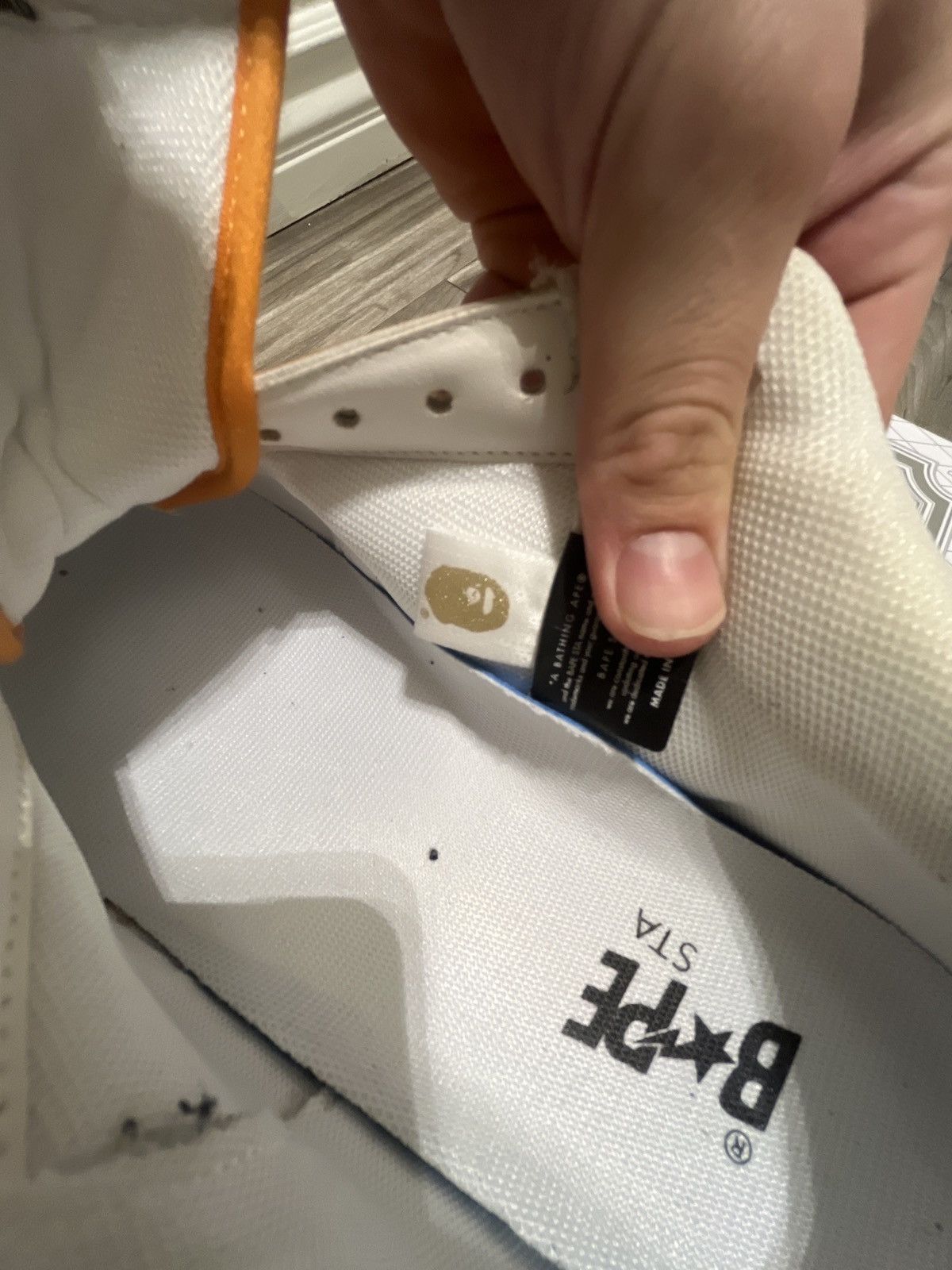 Bape Orange Shark face BAPE STA Size US 8.5 / EU 41-42 - 9 Thumbnail