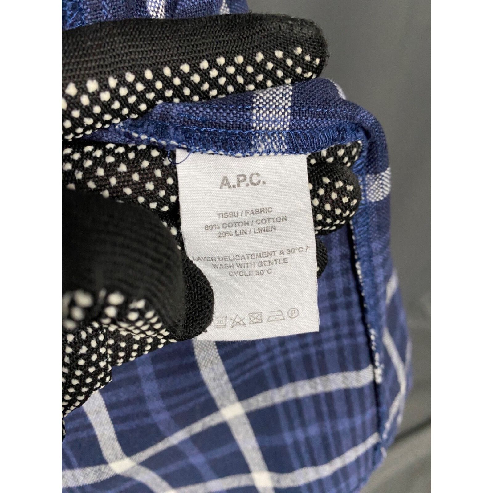 A.P.C. MINT! A.P.C. Men's Blue Checked Overshirt Jacket Size M Size US M / EU 48-50 / 2 - 10 Thumbnail