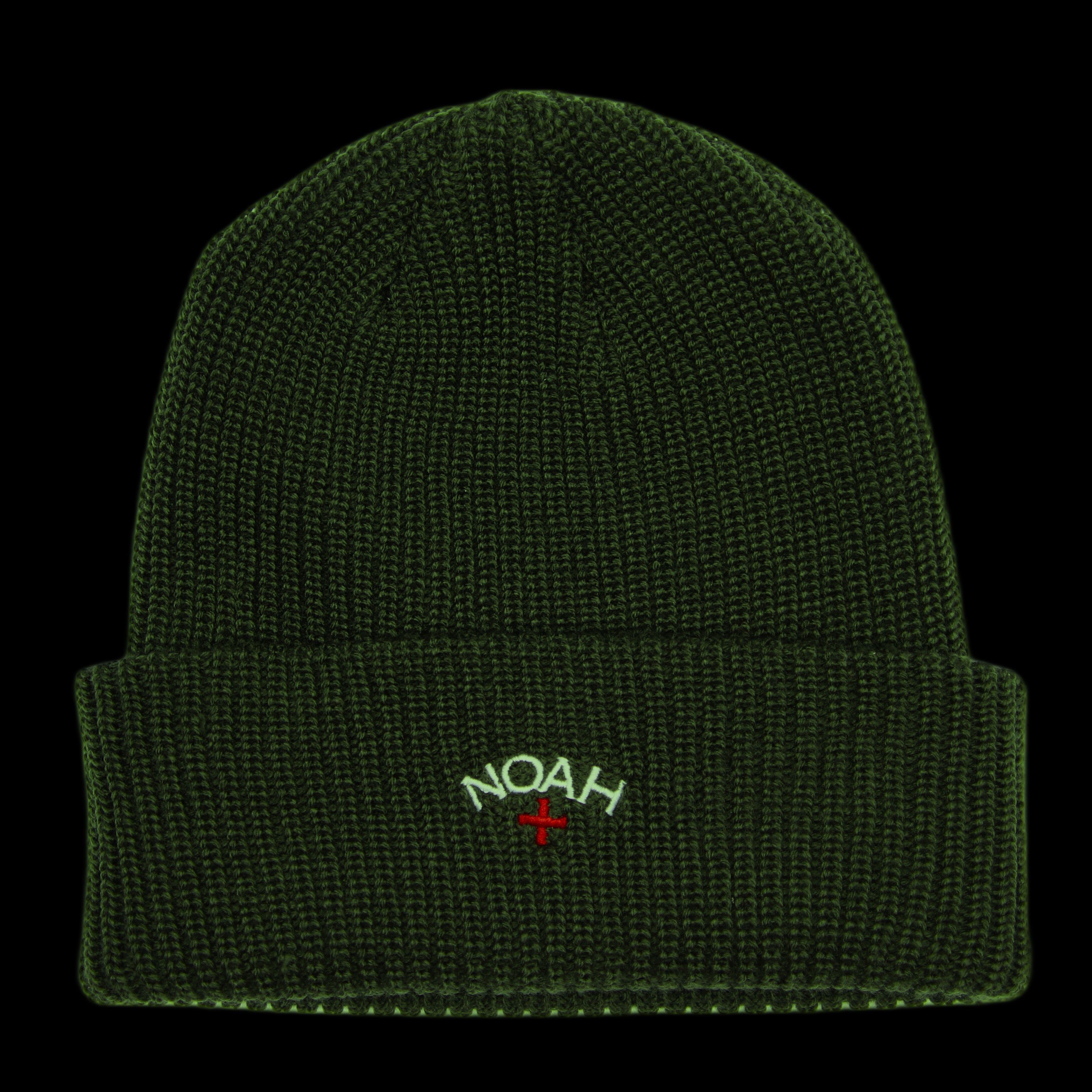Noah Noah Core Logo Beanie Olive Size ONE SIZE - 1 Thumbnail
