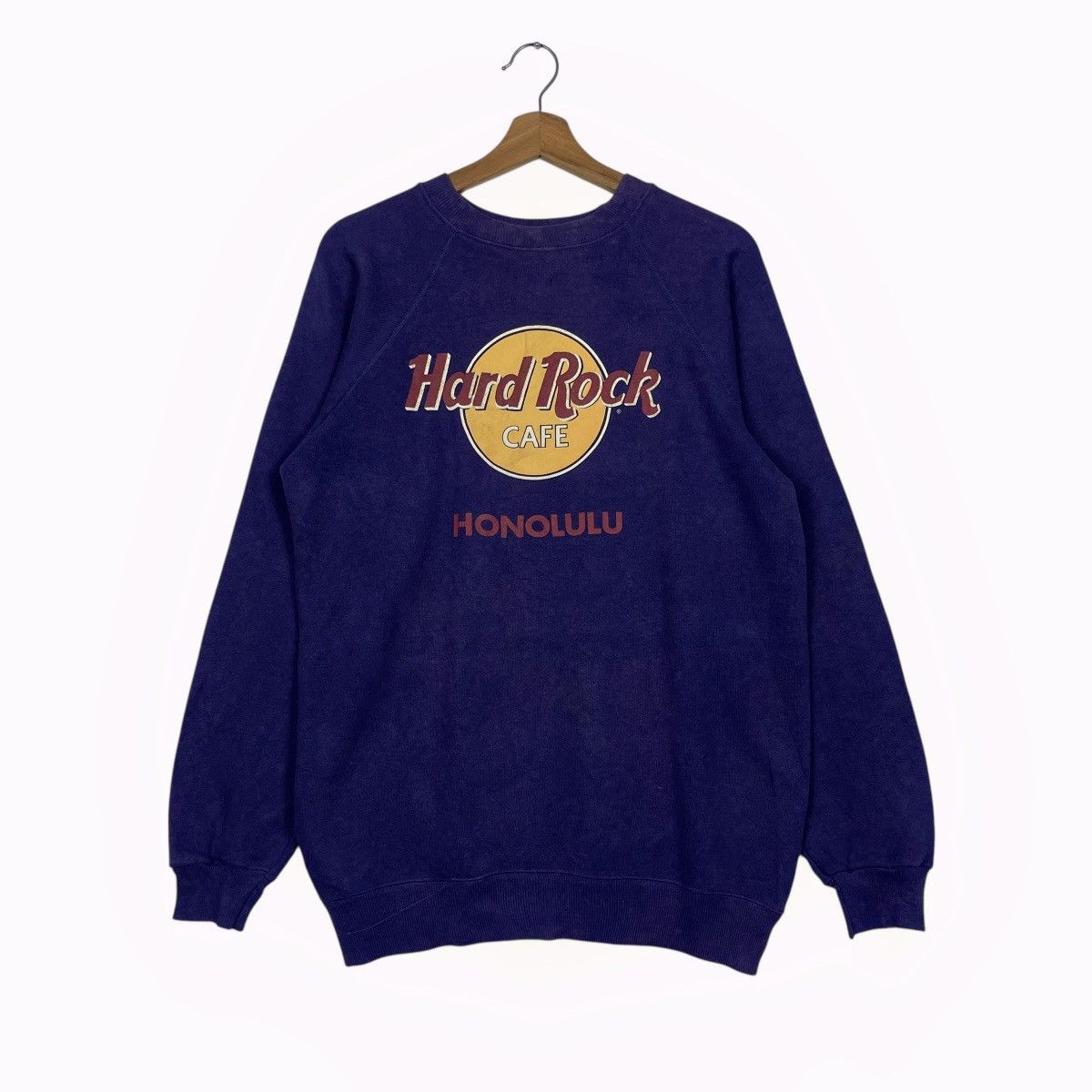 Hanes Vintage 80s Hard Rock Cafe Honolulu Crewneck Sweatshirt Size US M / EU 48-50 / 2 - 1 Thumbnail