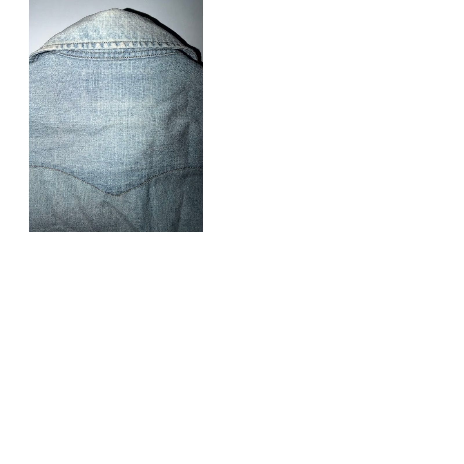 Ralph Lauren RRL RALPH LAUREN DENIM WESTERN SHIRT CONCHO BUTTON MEN Light Blue Size S Used Regular Fit Long Sleeve Cotton Button-Up Shirt Men Size US S / EU 44-46 / 1 - 9 Thumbnail