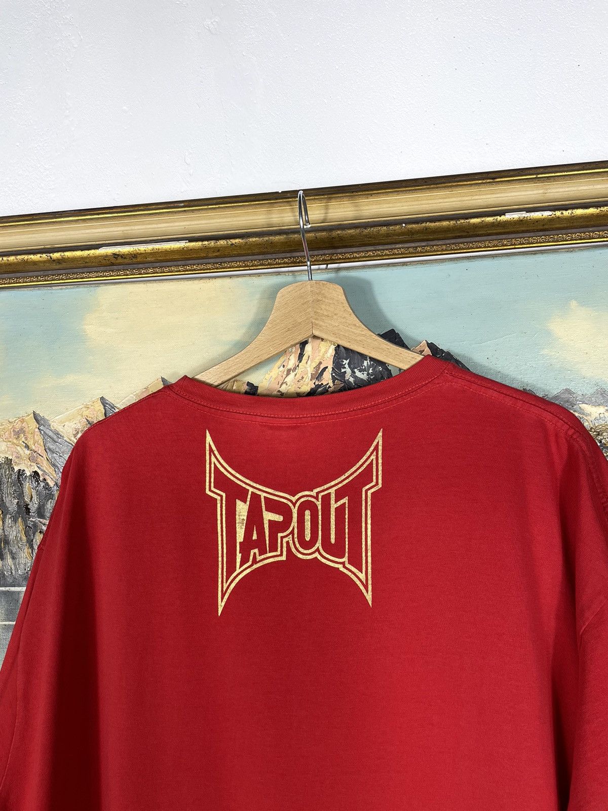 Affliction × Tapout × Vintage CRAZY VINTAGE Y2K TAPOUT AFFLICTION GRUNGE RED T-SHIRT Size US XXL / EU 58 / 5 - 8 Thumbnail