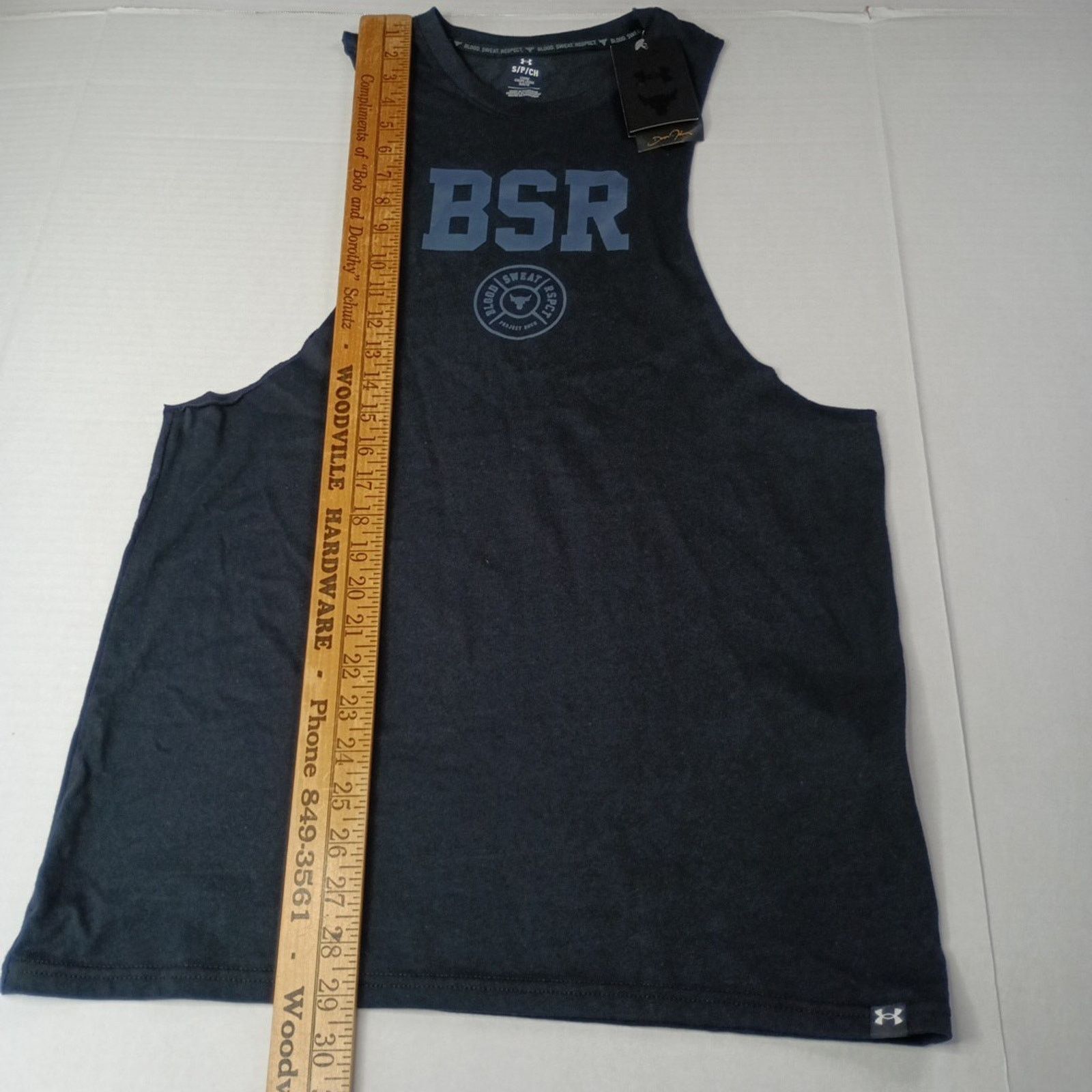 Under Armour NEW Under Armour Project Rock Tank Top Mens Size S Black Size US S / EU 44-46 / 1 - 5 Thumbnail