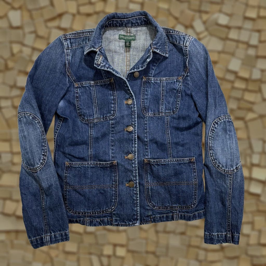 Ralph Lauren Ralph Lauren Jeans Co. Chore Denim Jacket S Jean Utility Pockets Elbow Patch Women Size 28" / US 6 / IT 42 - 1 Thumbnail