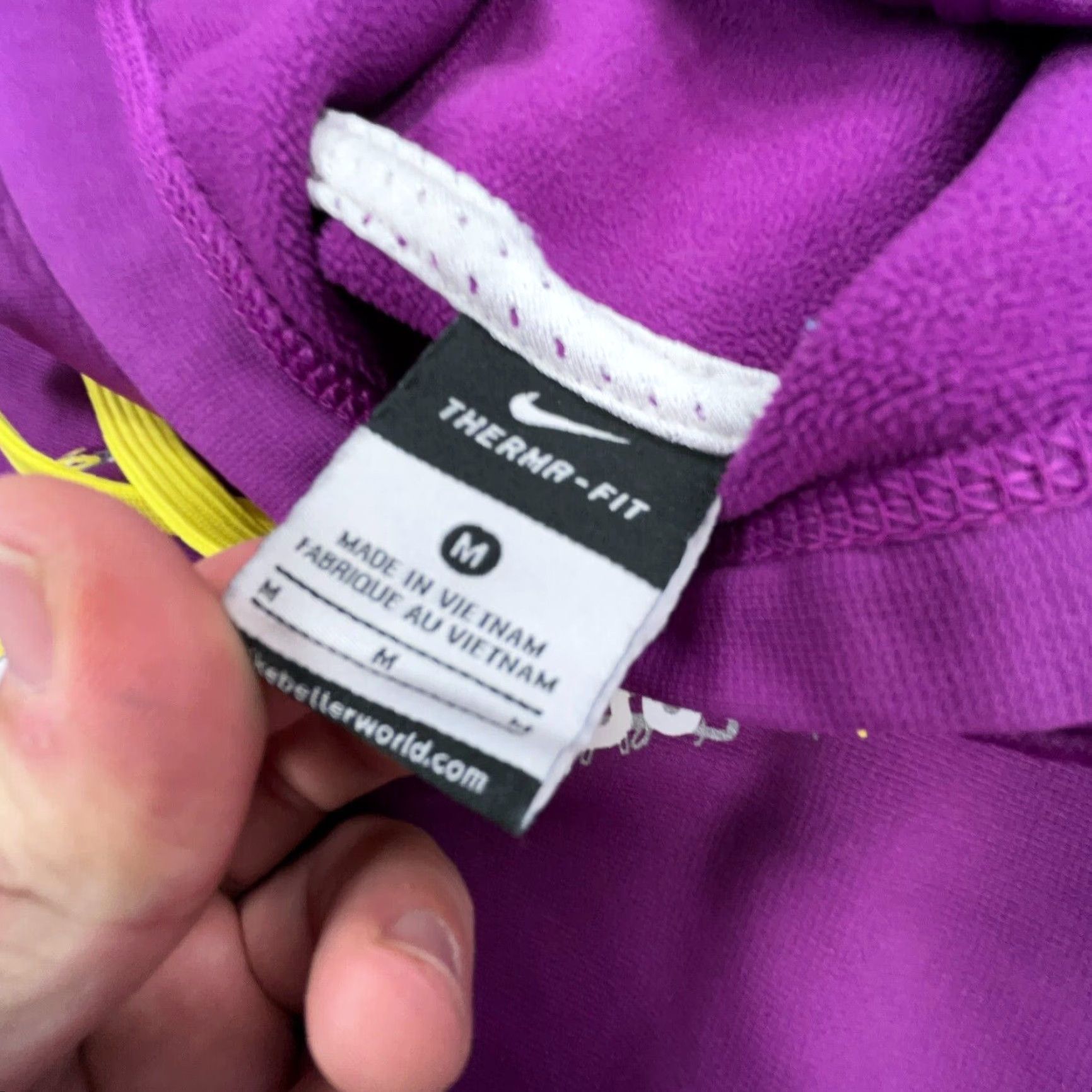 Nike Nike Hoodie Women M Purple Therma Fit Sweatshirt Sweater Big Swoosh Active Size M / US 6-8 / IT 42-44 - 3 Thumbnail
