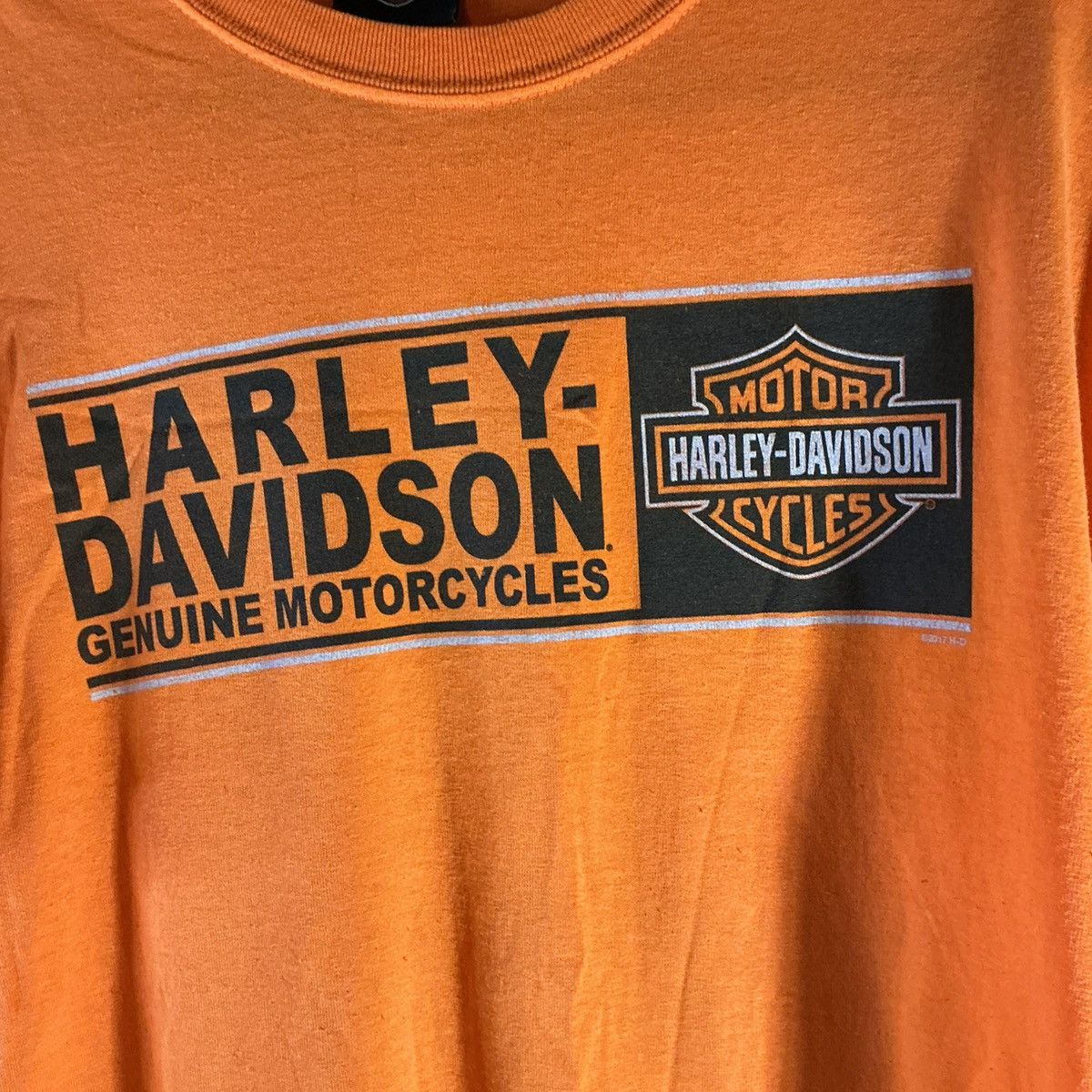 Harley Davidson Harley-Davidson Vintage Men’s Large Orange Short Sleeve Tee Size US L / EU 52-54 / 3 - 2 Thumbnail