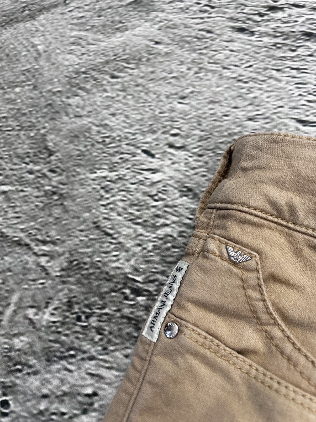 Armani × Vintage Armani vintage beige jeans slim denim pants Size 27" / US 4 / IT 40 - 4 Thumbnail
