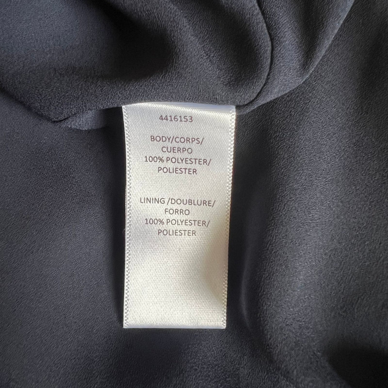 Monique Lhuillier ML MONIQUE LHUILLIER Navy Tie V-back Midi Dress, US0 Size XS / US 0-2 / IT 36-38 - 5 Thumbnail