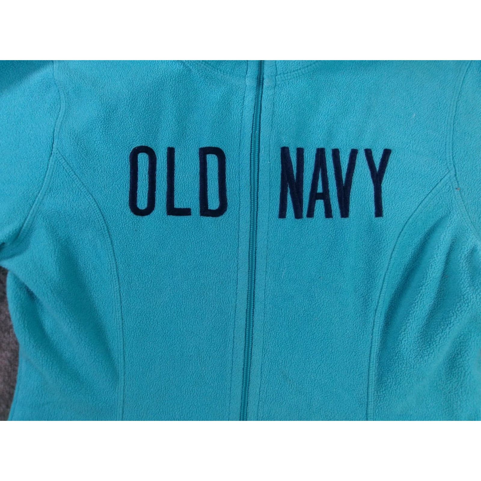 Old Navy Old Navy Fleece Jacket Womens M Teal Full Zip Pockets Cozy Long Sleeve Casual Vertical** Size M / US 6-8 / IT 42-44 - 2 Thumbnail