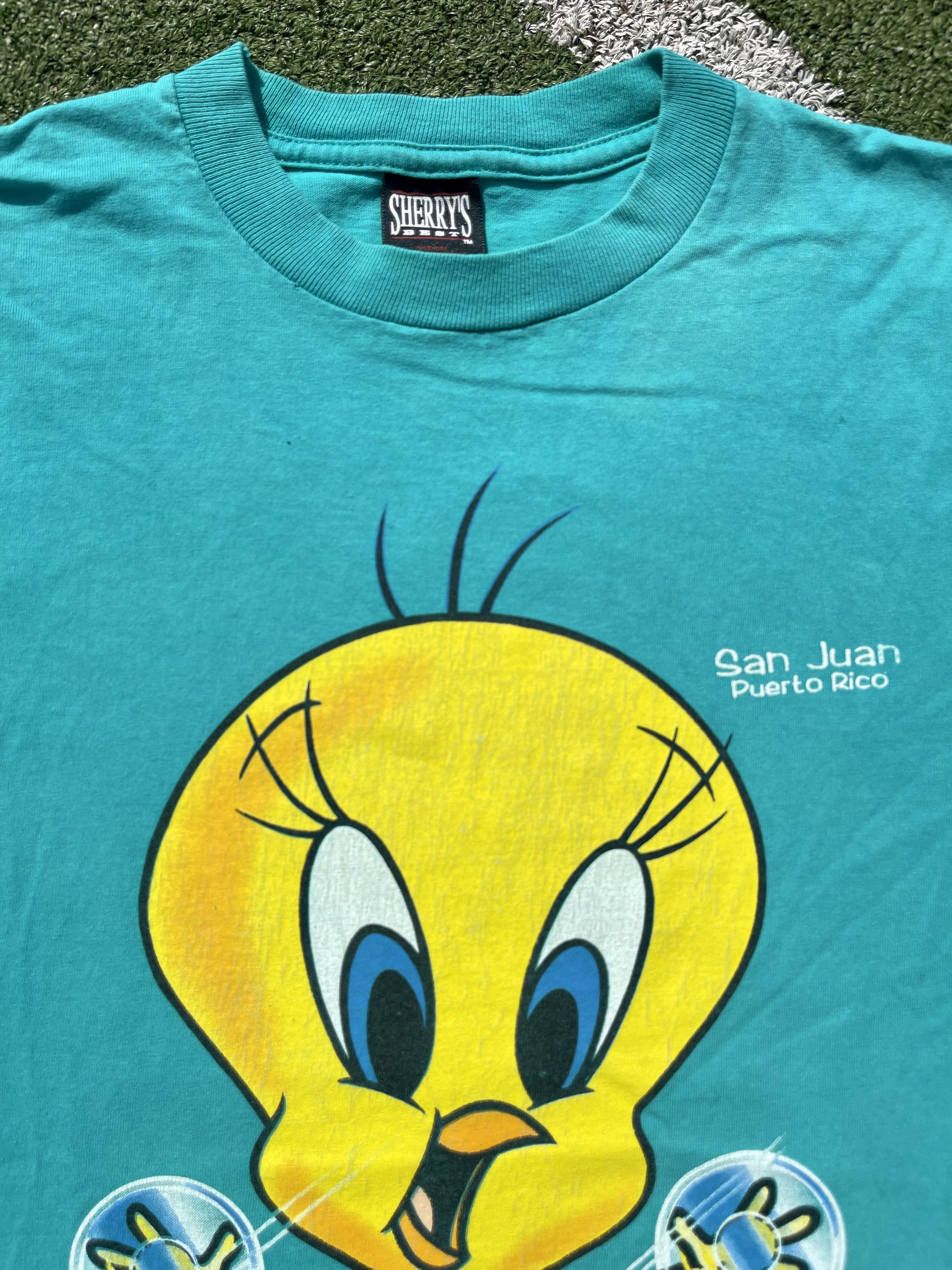 Vintage × Warner Bros 1997 Looney Tunes Tweety Warner Bros 90's Disney T-Shirt Size US M / EU 48-50 / 2 - 5 Thumbnail