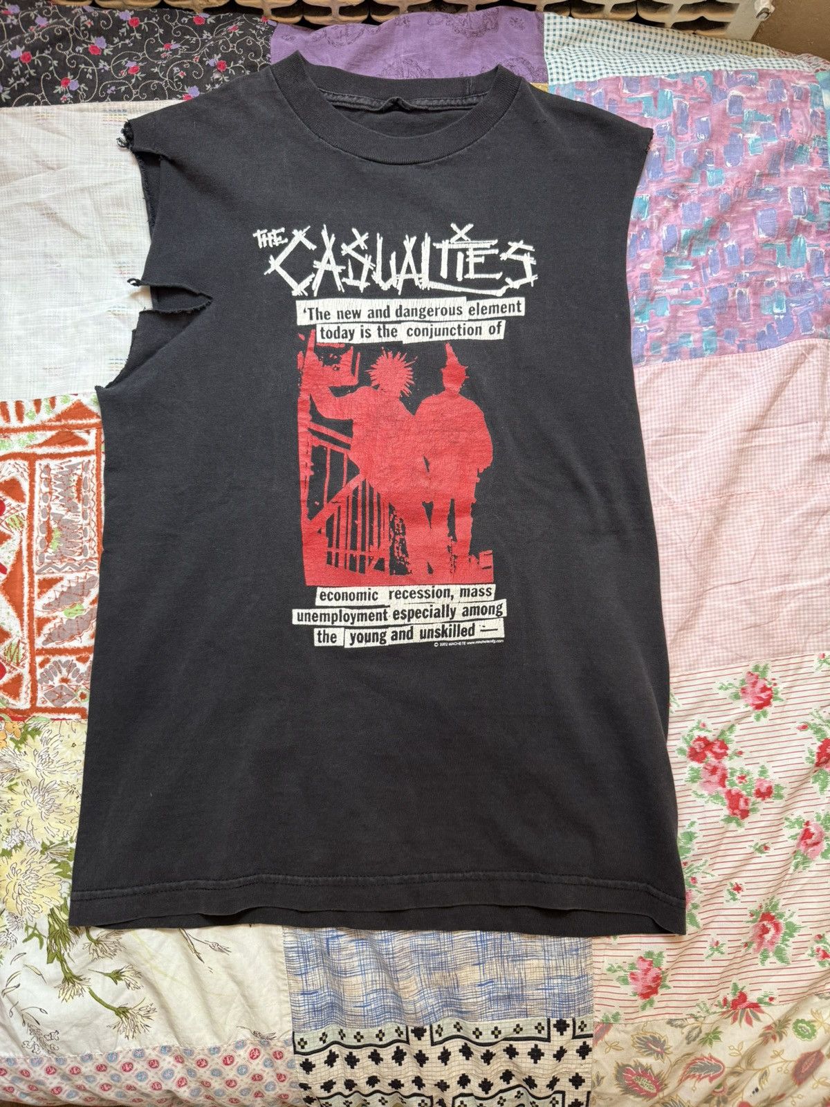 Other Vintage 1998 The Casualties 1998 Tour T-Shirt Size US S / EU 44-46 / 1 - 2 Thumbnail