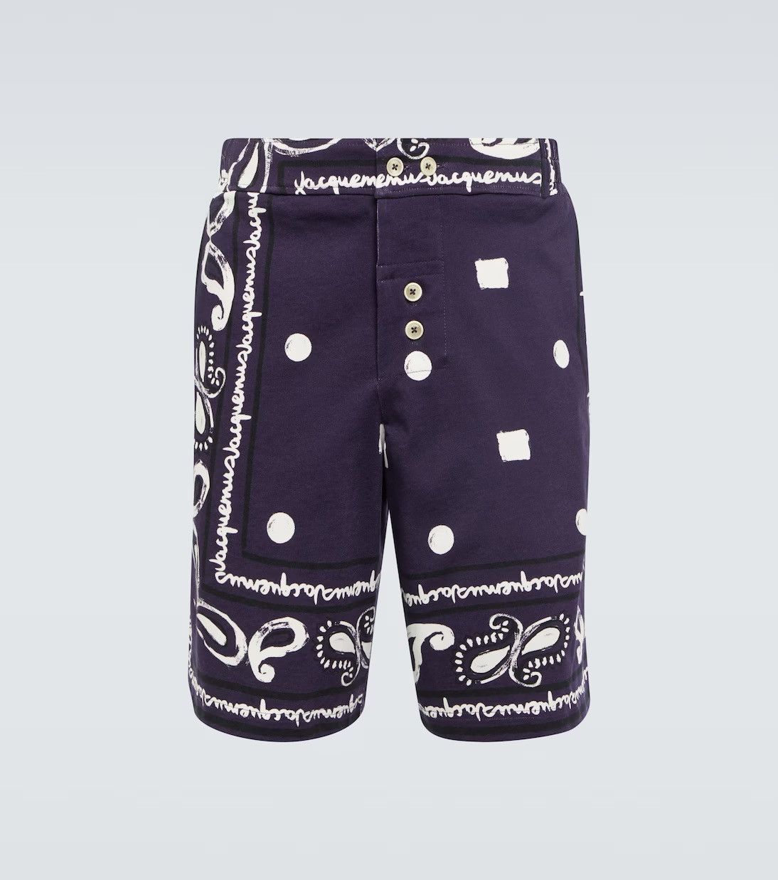 image of Jacquemus Le Short Pingo Cotton Shorts in Blue, Men's (Size 30)