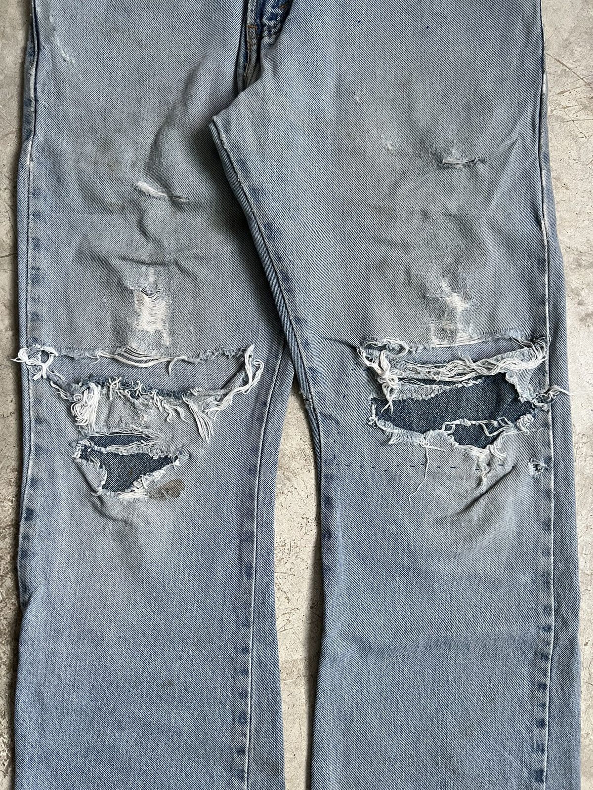 Levi's Thrashed Vintage Levi's 517 Bootcut Jeans Size US 32 / EU 48 - 5 Thumbnail